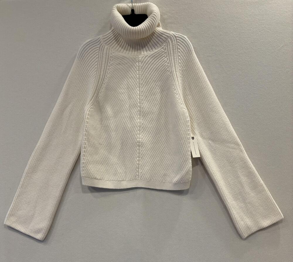 Anthropologie Sweater Womens Small White Turtleneck Chunky Knit Maeve